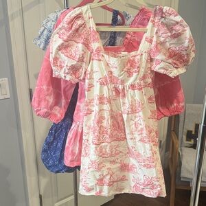 Laura Ashley Pink and White Kids Dress